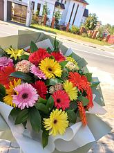Букет цветов из:  Герберы #REPLACE_PRED# Краснообске